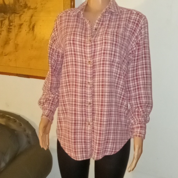 bill blass Tops - Bill Blass Vintage Plaid Flannel Button Down